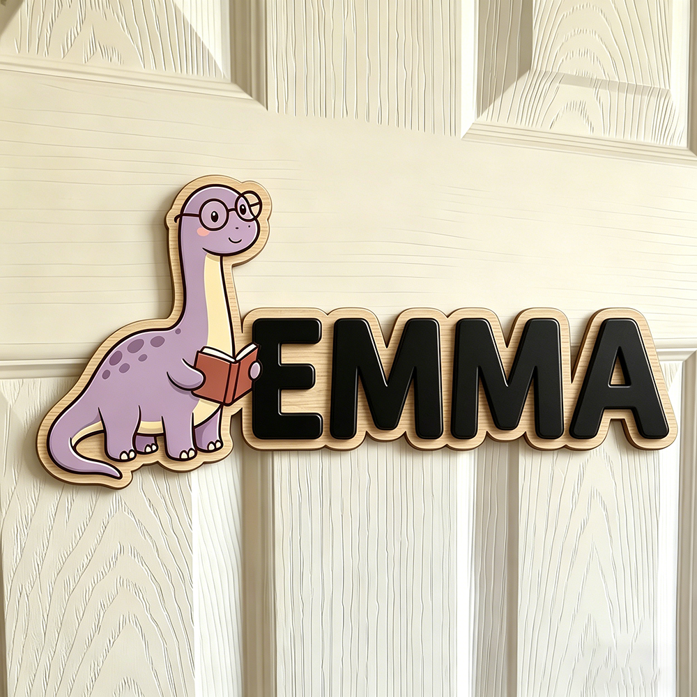 Whimsical Nerdy Dinosaur Custo - Baby Nursery Usa recension och pris