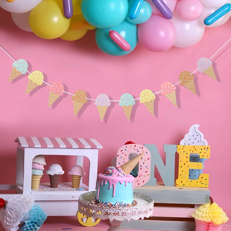 Sweet Ice Cream Theme Paper Ba - Baby Nursery Hanging Decor recension och pris