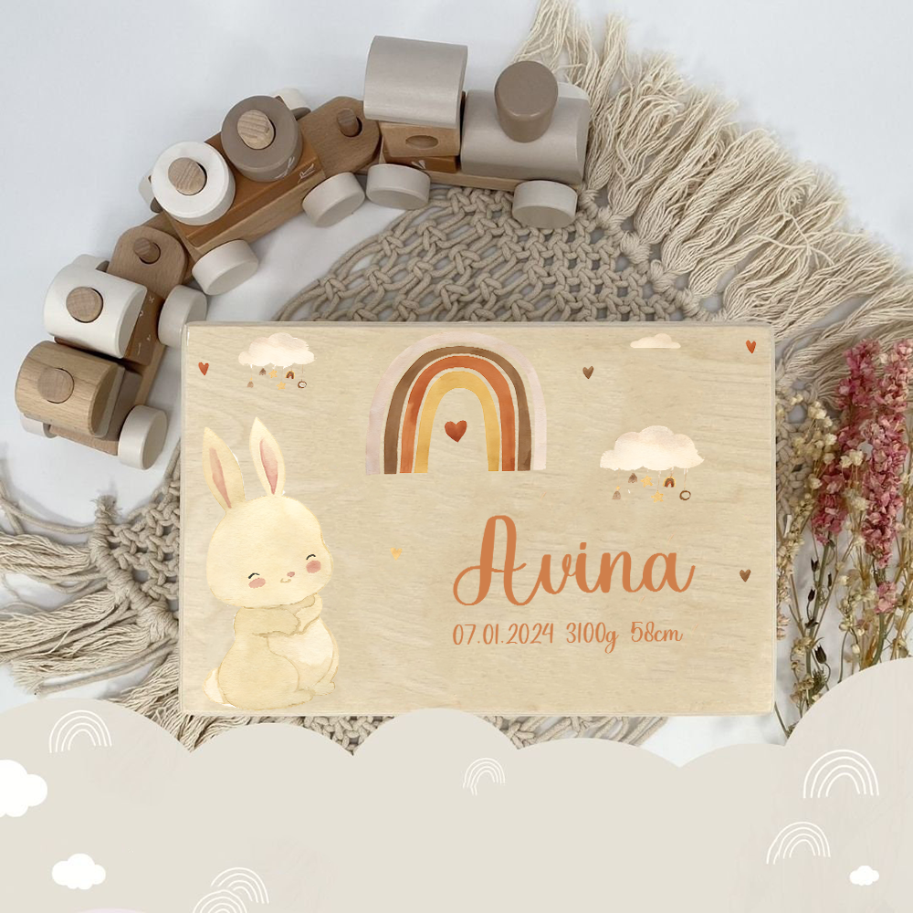 Personalized Baby Memory Box B - Baby Keepsake Box recension och pris