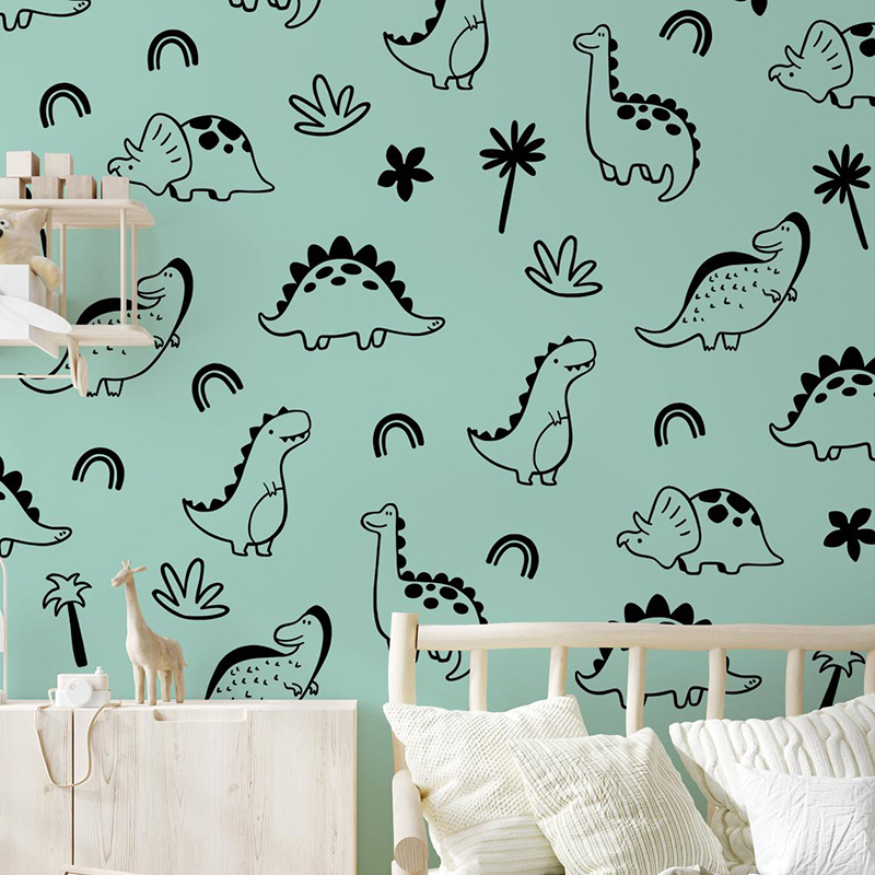 Geometric Dinosaur Tree Rainbo - Baby Nursery Tree recension och pris