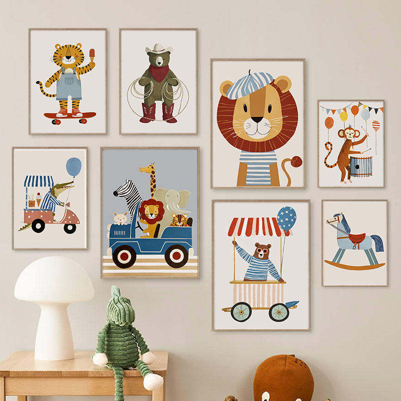 Funny Cartoon Animal Car Ballo - Baby Nursery Items recension och pris