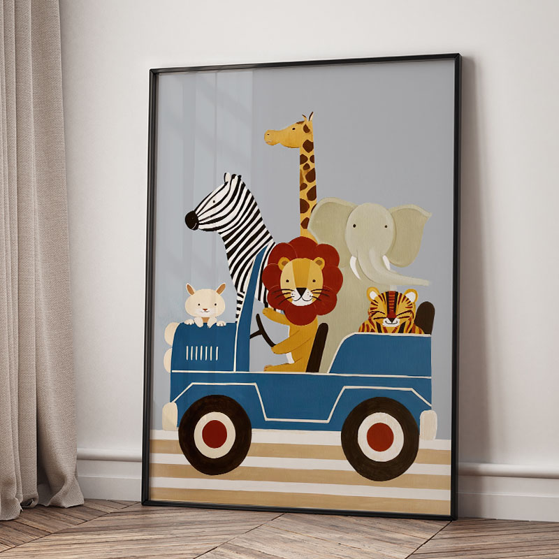 Funny Cartoon Animal Car Ballo - Baby Nursery Items recension och pris