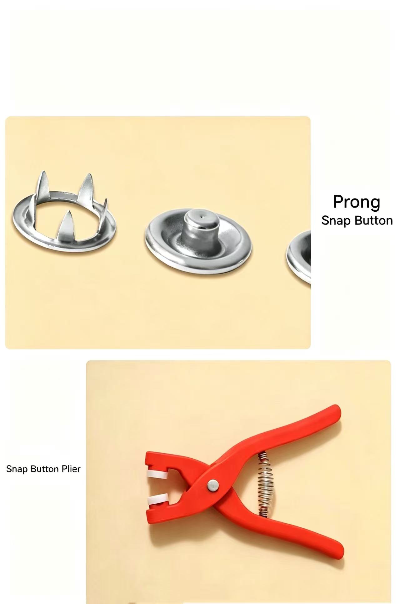 Prong Snap Button Kit No Sew M - Baby Nursery Sale recension och pris