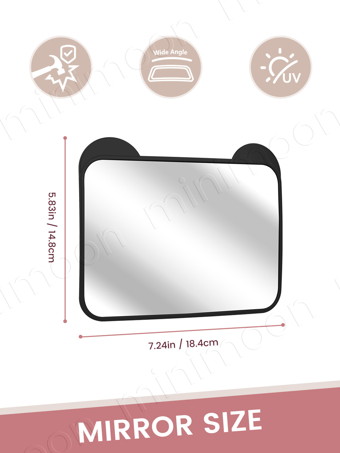 Cute Bear-Ear Car Seat Mirror, - Wearable Baby Monitor recension och pris