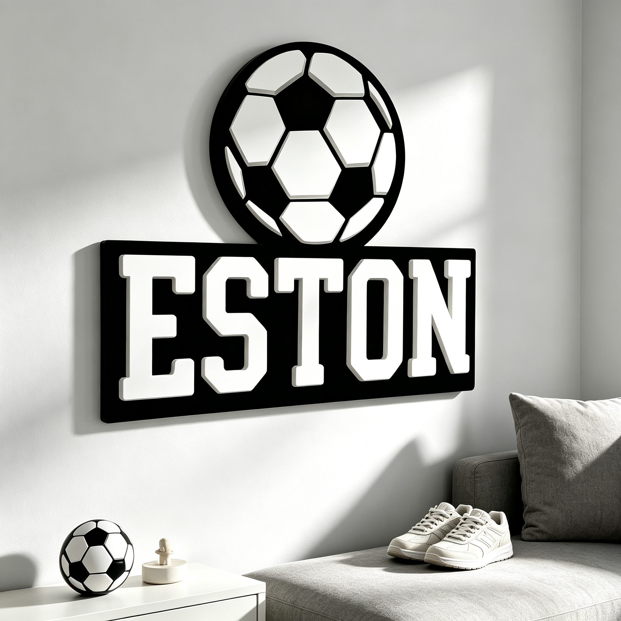 1Pc Custom Football Style Wood - Baby Nursery Usa recension och pris