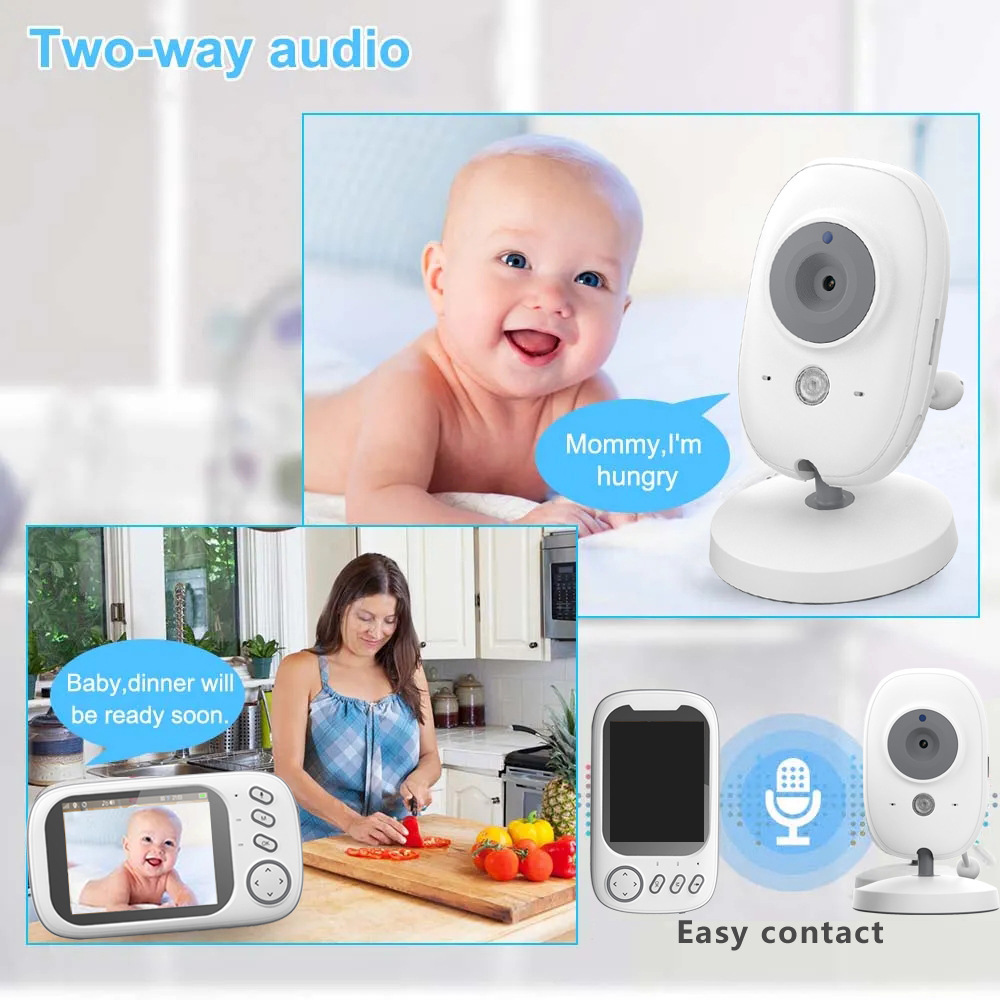 HTMCK 3.5 Inch Baby Monitor wi - Wearable Baby Monitor recension och pris