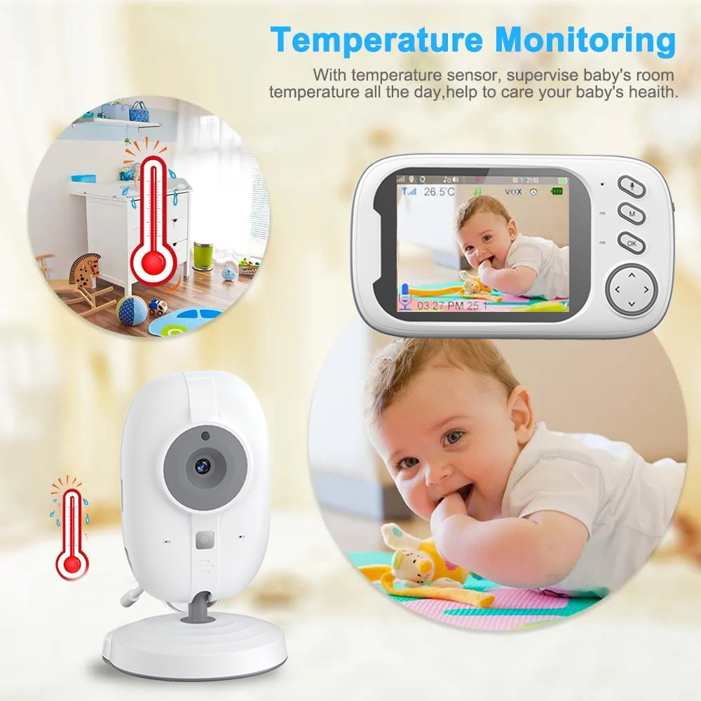 HTMCK 3.5 Inch Baby Monitor wi - Wearable Baby Monitor recension och pris