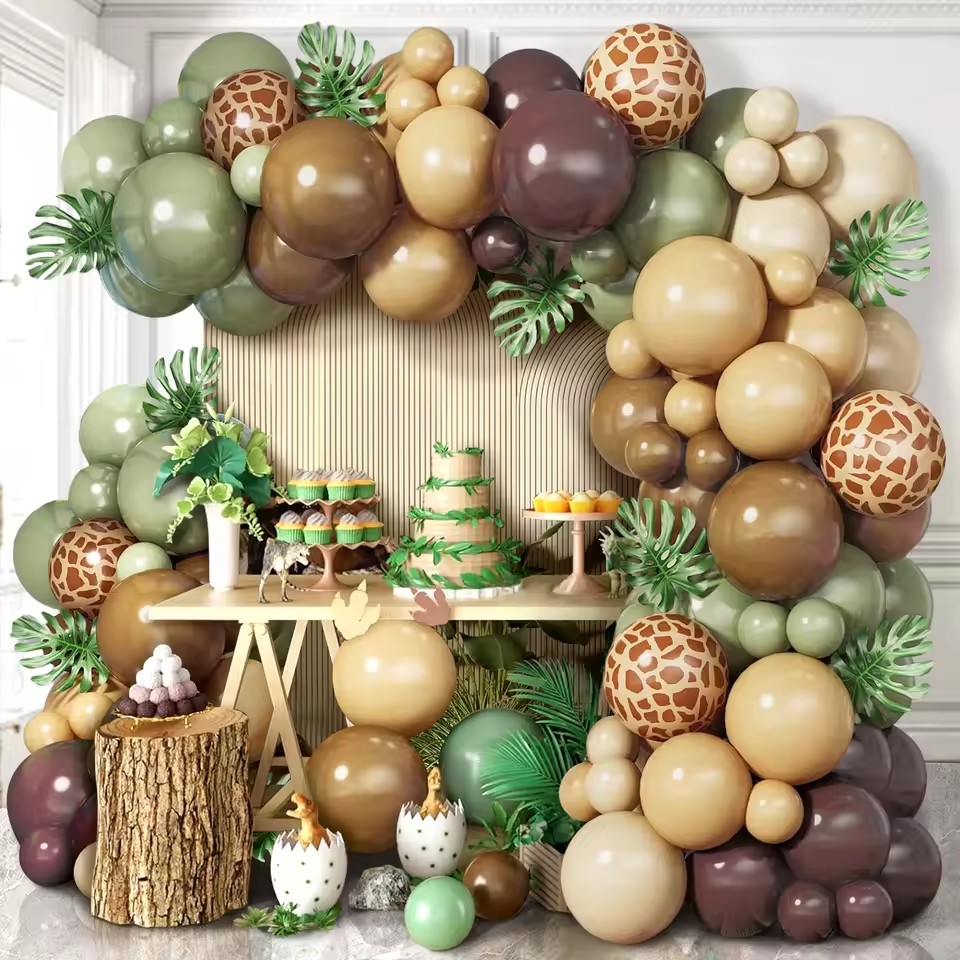 Sage Green Brown Wildlife Them - Baby Nursery Jungle Theme recension och pris