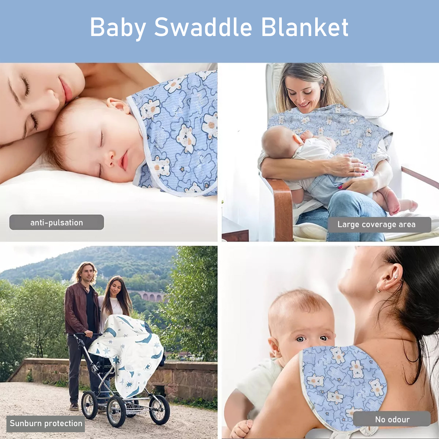 Baby Blanket Hat Set Cartoon P - Baby Nursery Items recension och pris