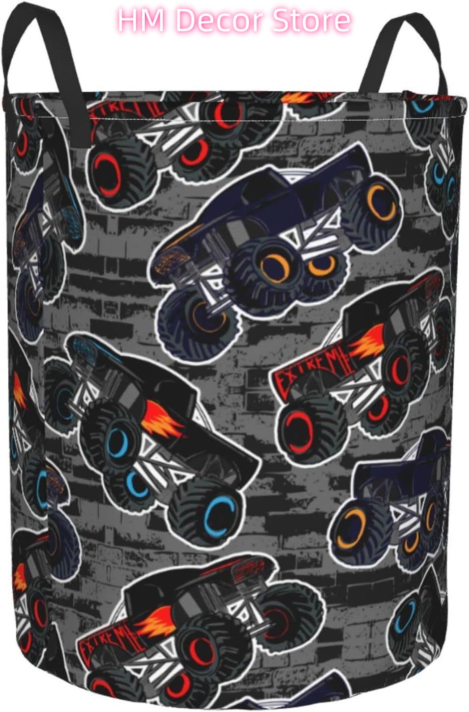 Monster Truck Boys Style Round - Laundry Hamper Nursery recension och pris