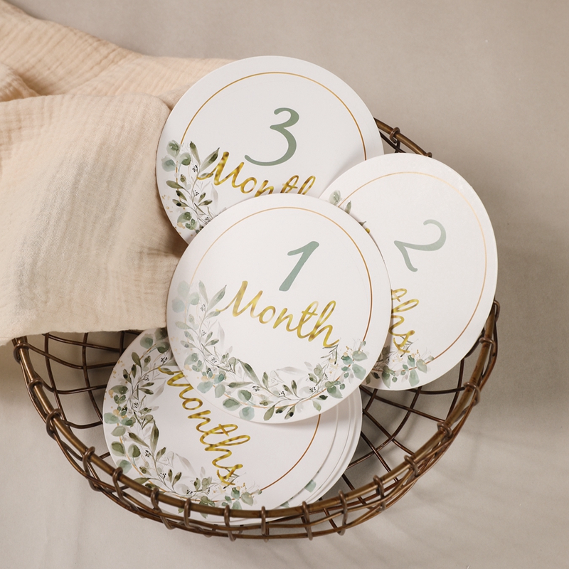 Baby Milestone Number Monthly  - Milestone Card Set recension och pris