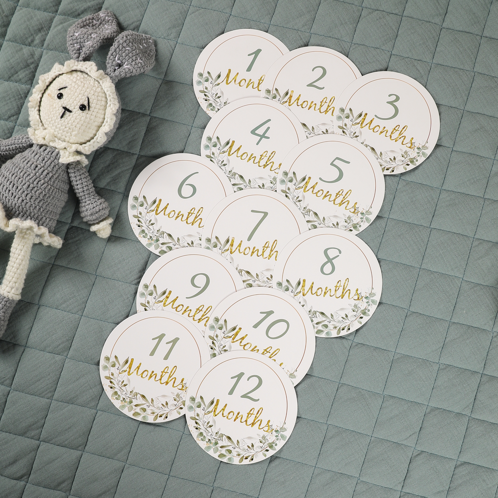 Baby Milestone Number Monthly  - Milestone Card Set recension och pris