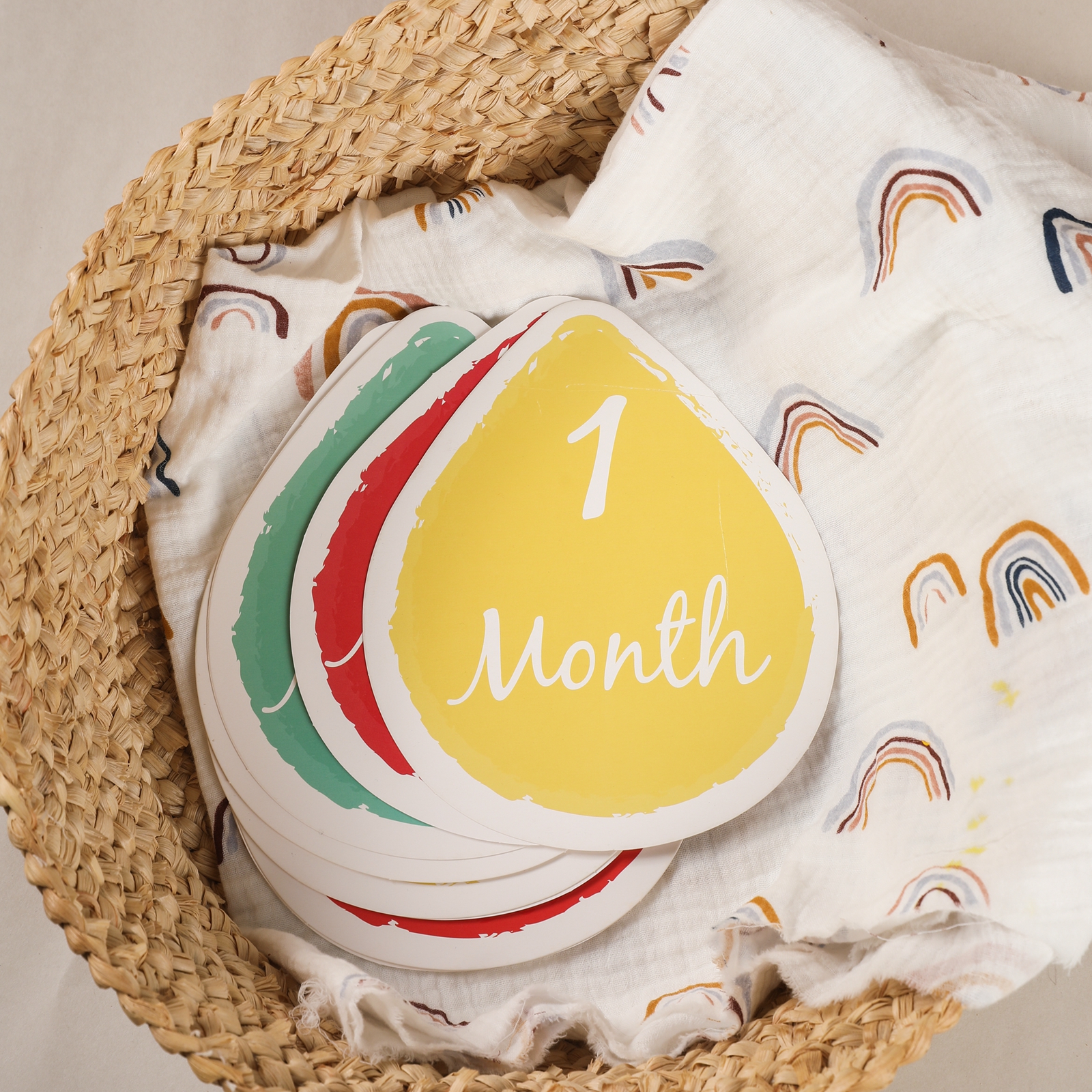 Baby Milestone Number Monthly  - Milestone Card Set recension och pris