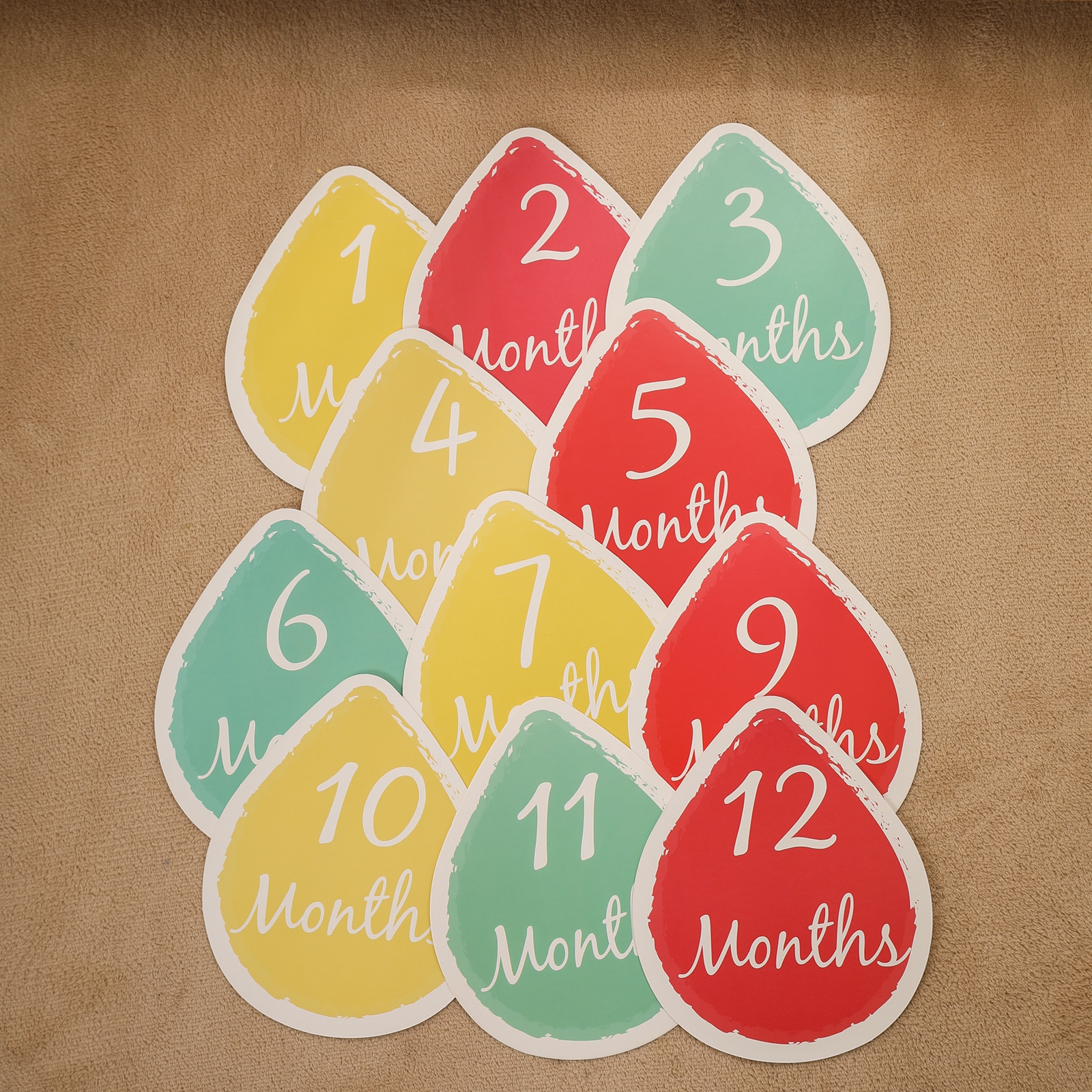 Baby Milestone Number Monthly  - Milestone Card Set recension och pris