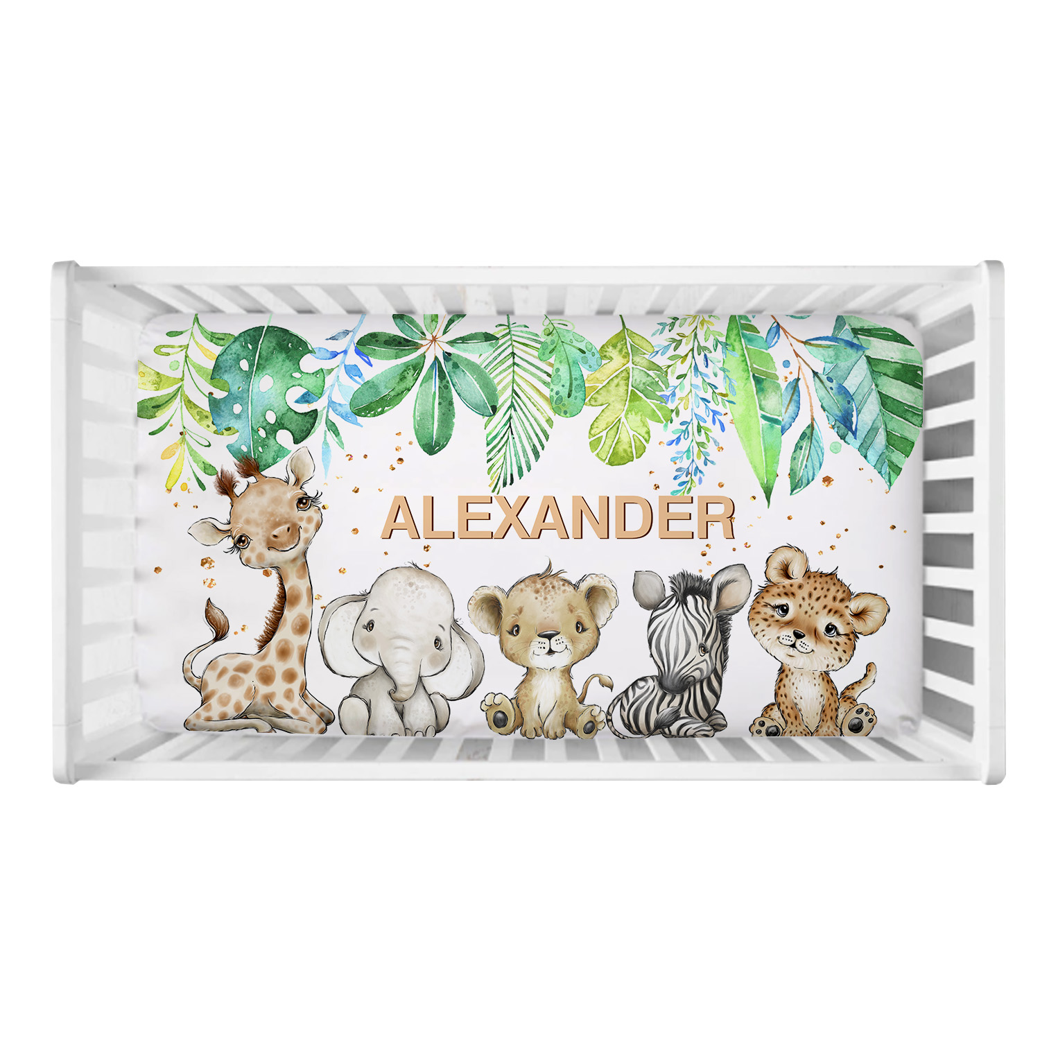 LVYZIHO Custom Name Cute Jungl - Baby Nursery Sale recension och pris