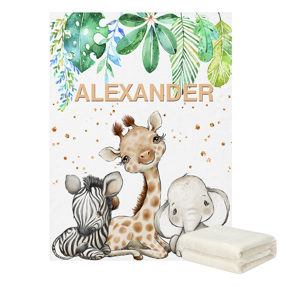 LVYZIHO Custom Name Cute Jungl - Baby Nursery Sale recension och pris