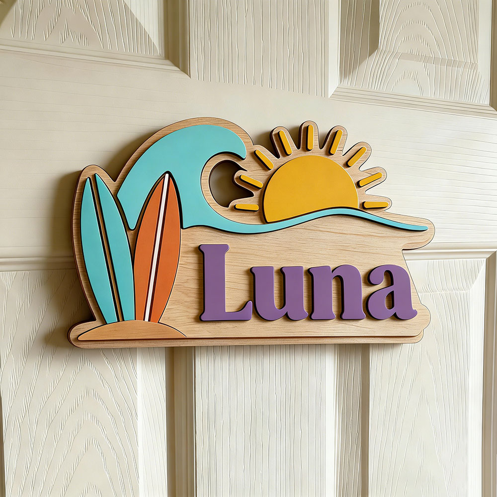 Custom Beach Wave Surfboard Su - Baby Nursery Usa recension och pris