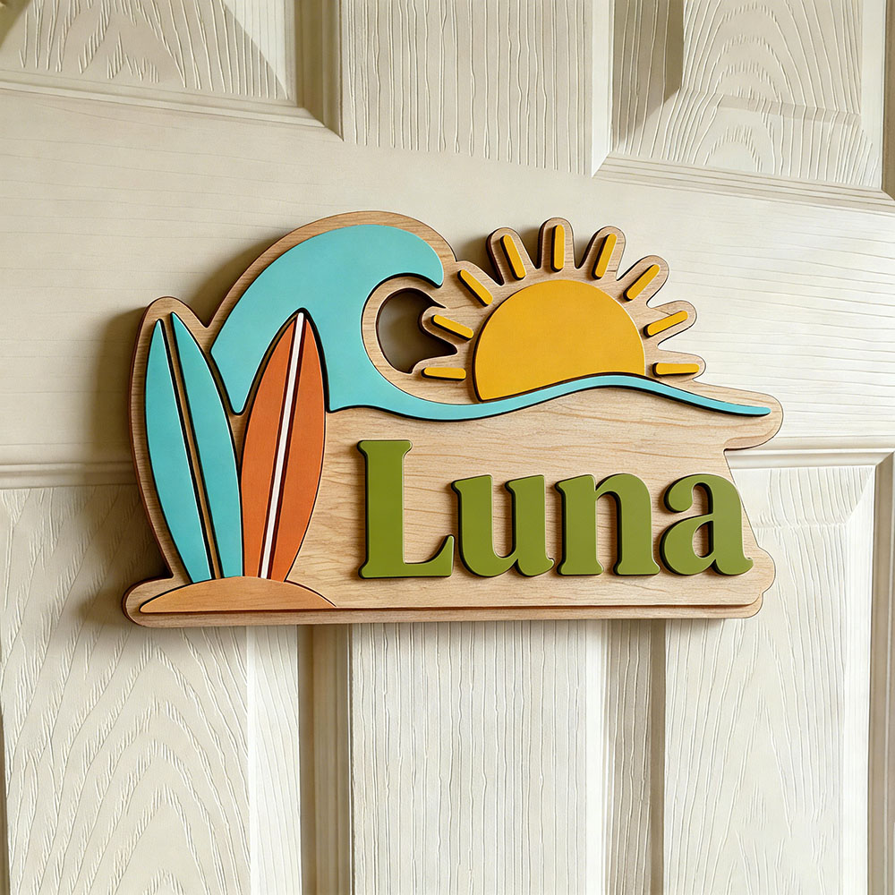 Custom Beach Wave Surfboard Su - Baby Nursery Usa recension och pris