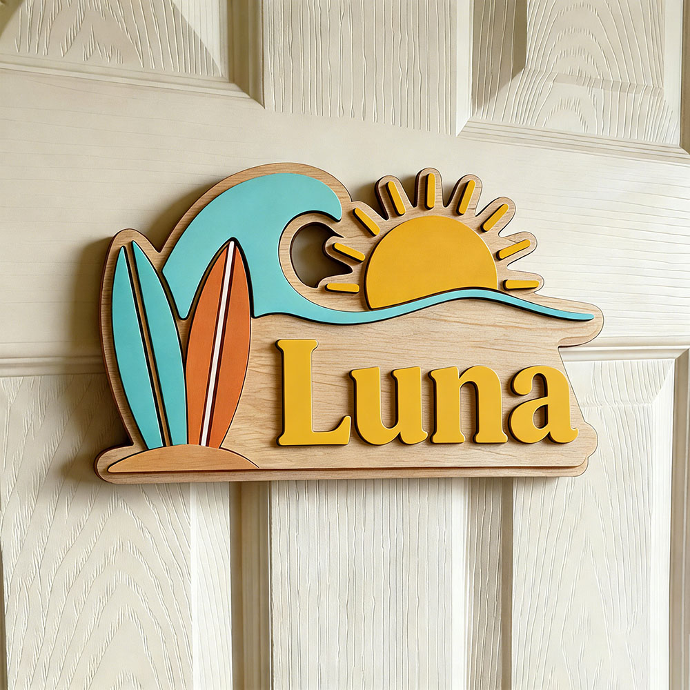 Custom Beach Wave Surfboard Su - Baby Nursery Usa recension och pris