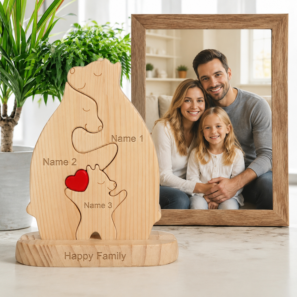 Custom Name 2-6 Bear Family Wo - Baby Nursery Sale recension och pris