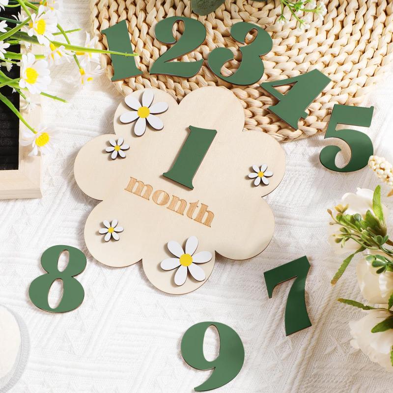 Wooden Baby Monthly Milestone  - Milestone Card Set recension och pris