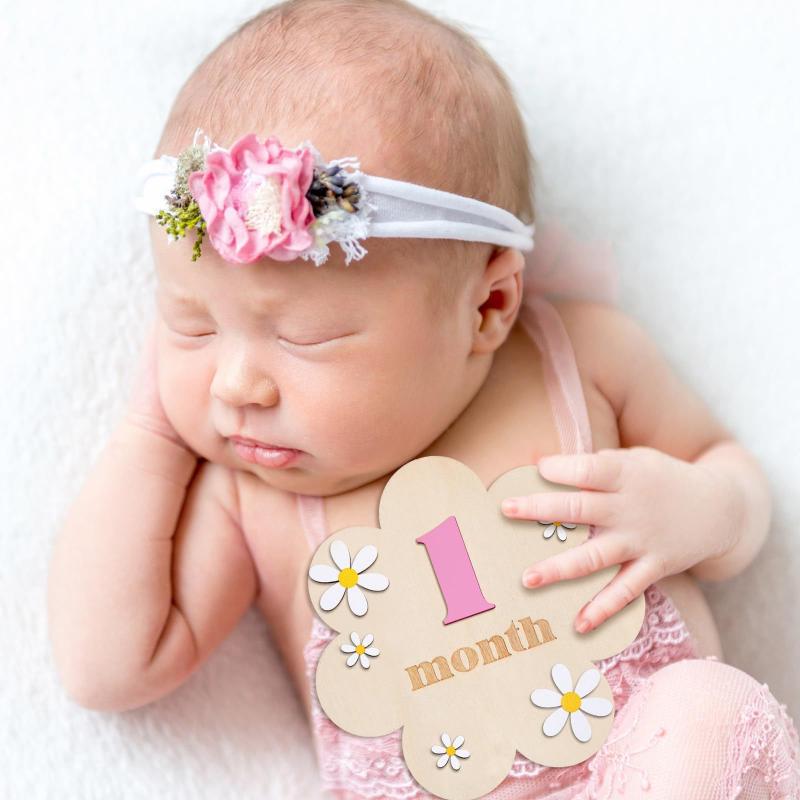Wooden Baby Monthly Milestone  - Milestone Card Set recension och pris