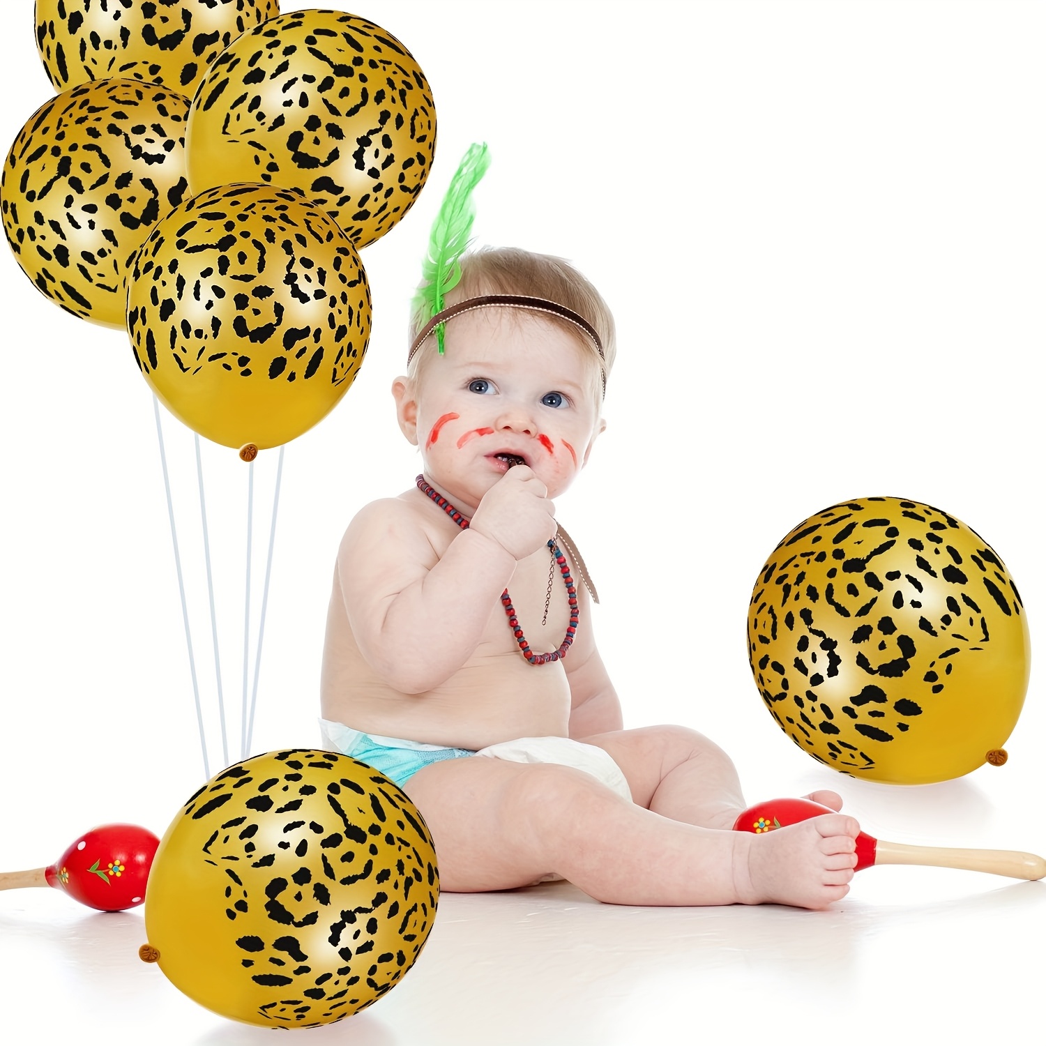 Leopard Balloons Cheetah Anima - Baby Nursery Jungle Theme recension och pris