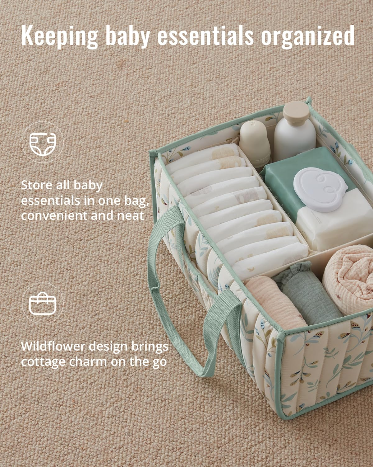Diaper Caddy Organizer, Stylis - Baby Bag Nursery recension och pris