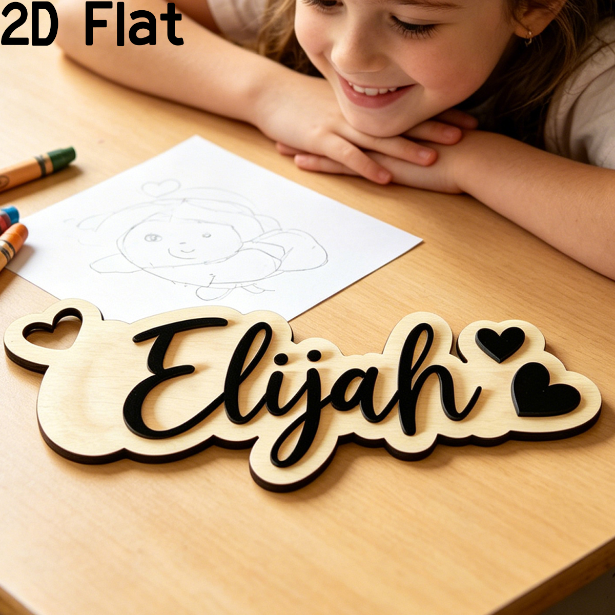 1Pc Custom Love Decor Wooden A - Baby Nursery Usa recension och pris