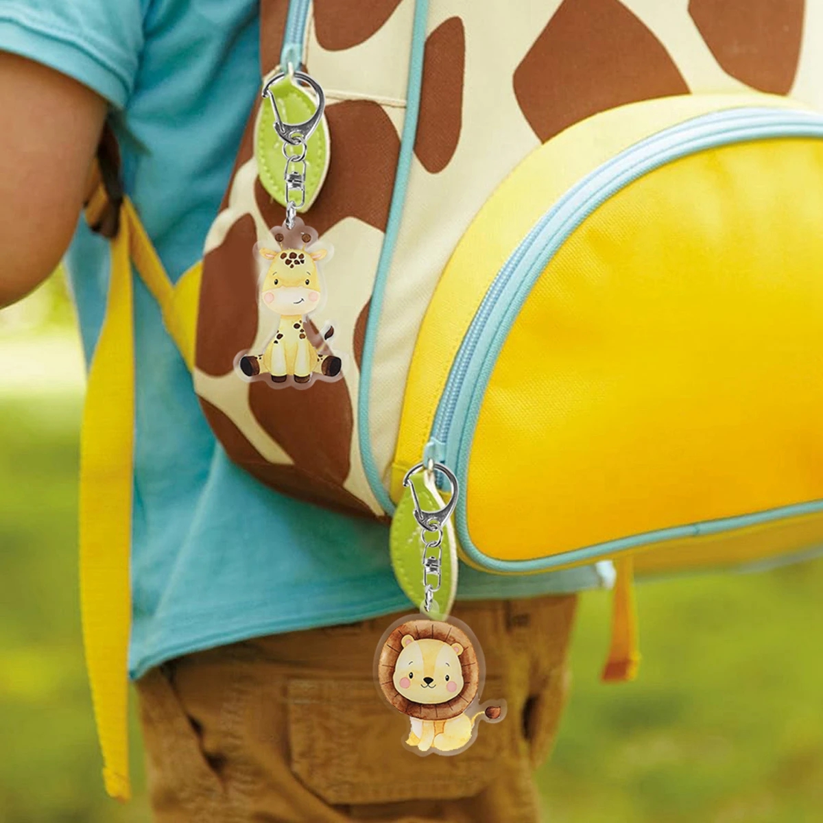 5pcs Jungle Animal Keychains S - Baby Nursery Jungle Theme recension och pris