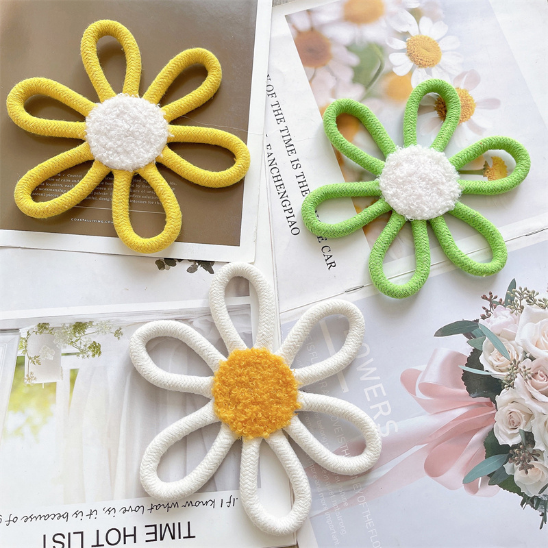 Cotton Rope Woven Daisy Flower - Baby Nursery Things recension och pris