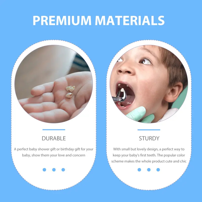 1/2Pcs Infant Teeth Container  - Baby Keepsake Box recension och pris