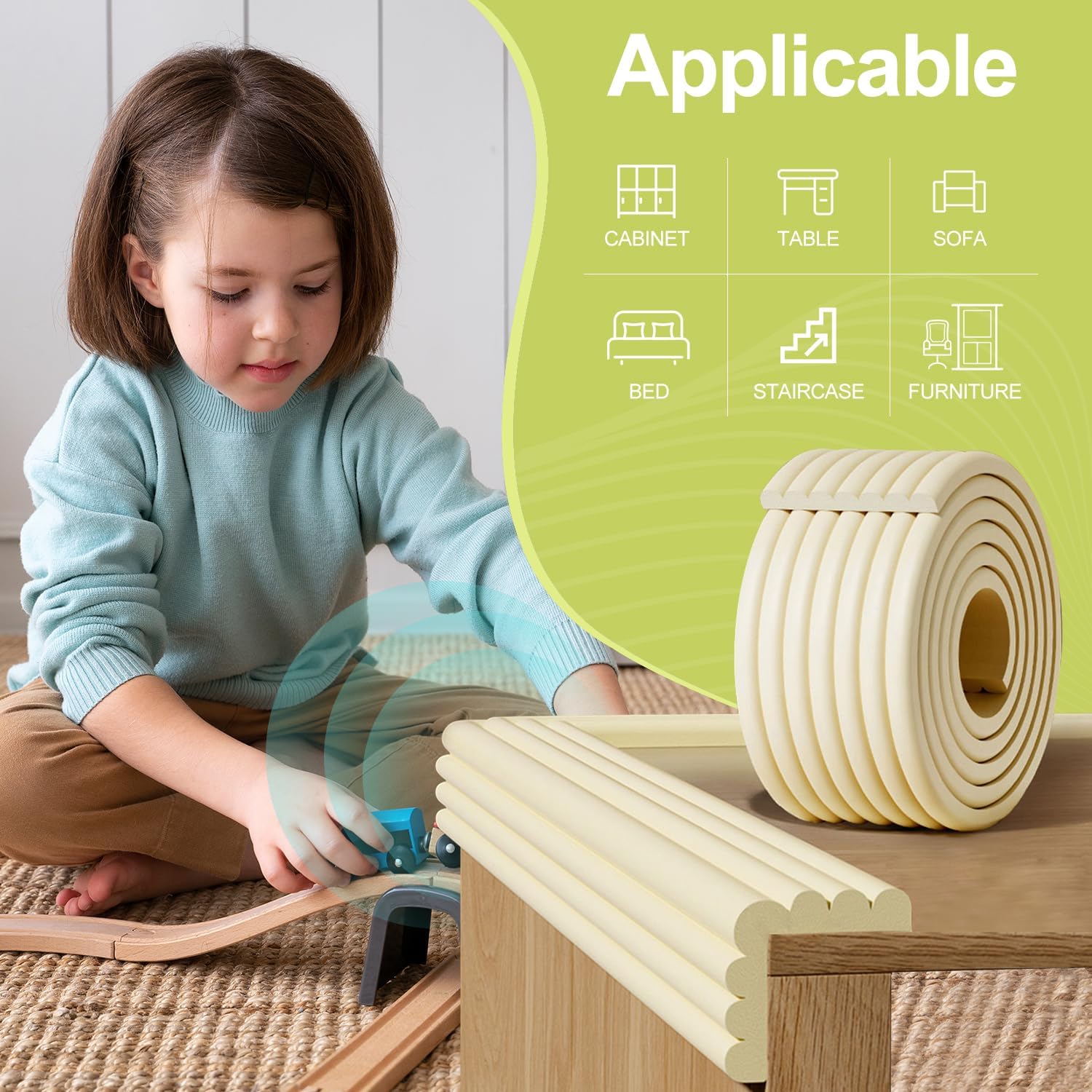 Baby Safety Protection Strip T - Corner Guard Foam recension och pris