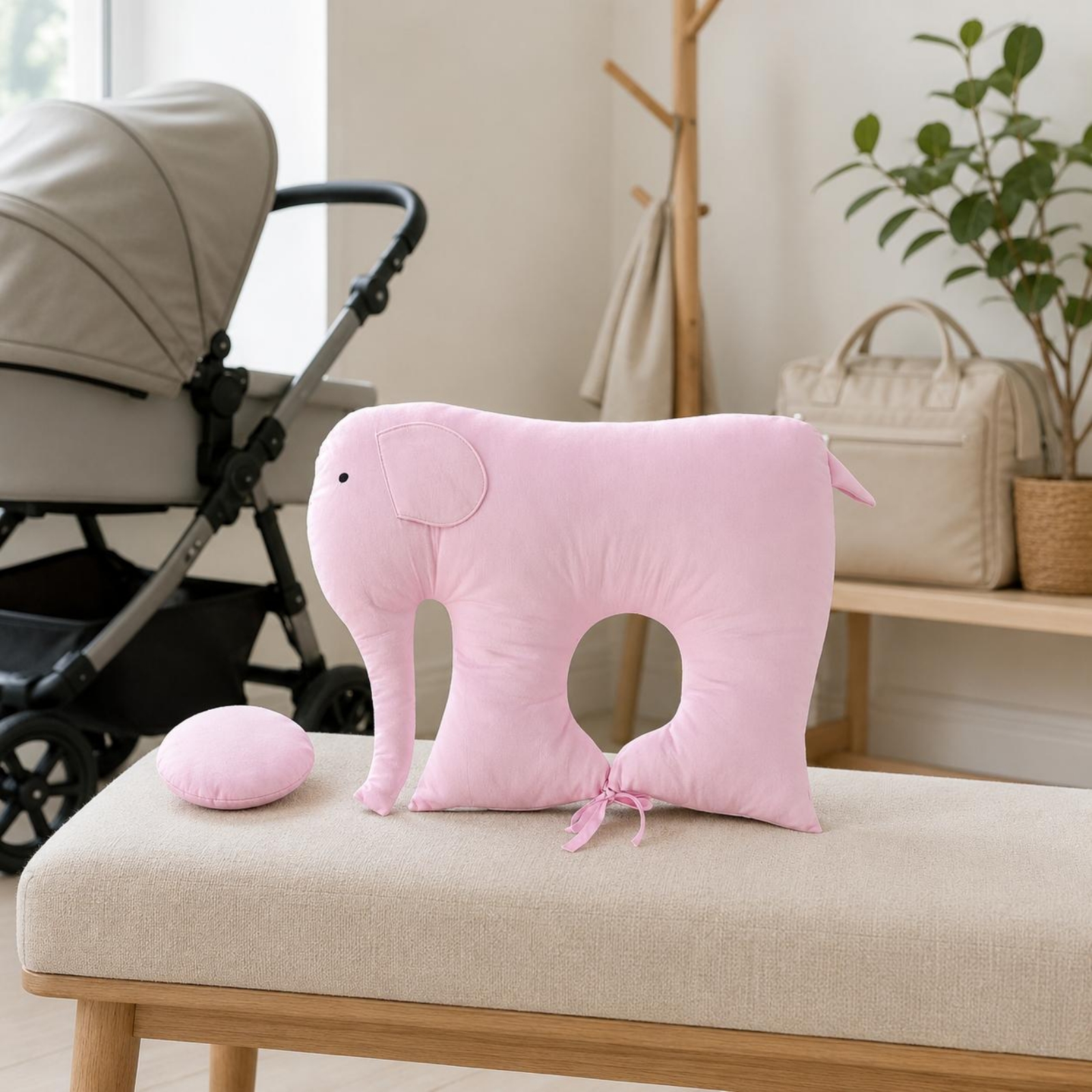 Elephant Baby Pillow Padded St - Baby Nursery Items recension och pris