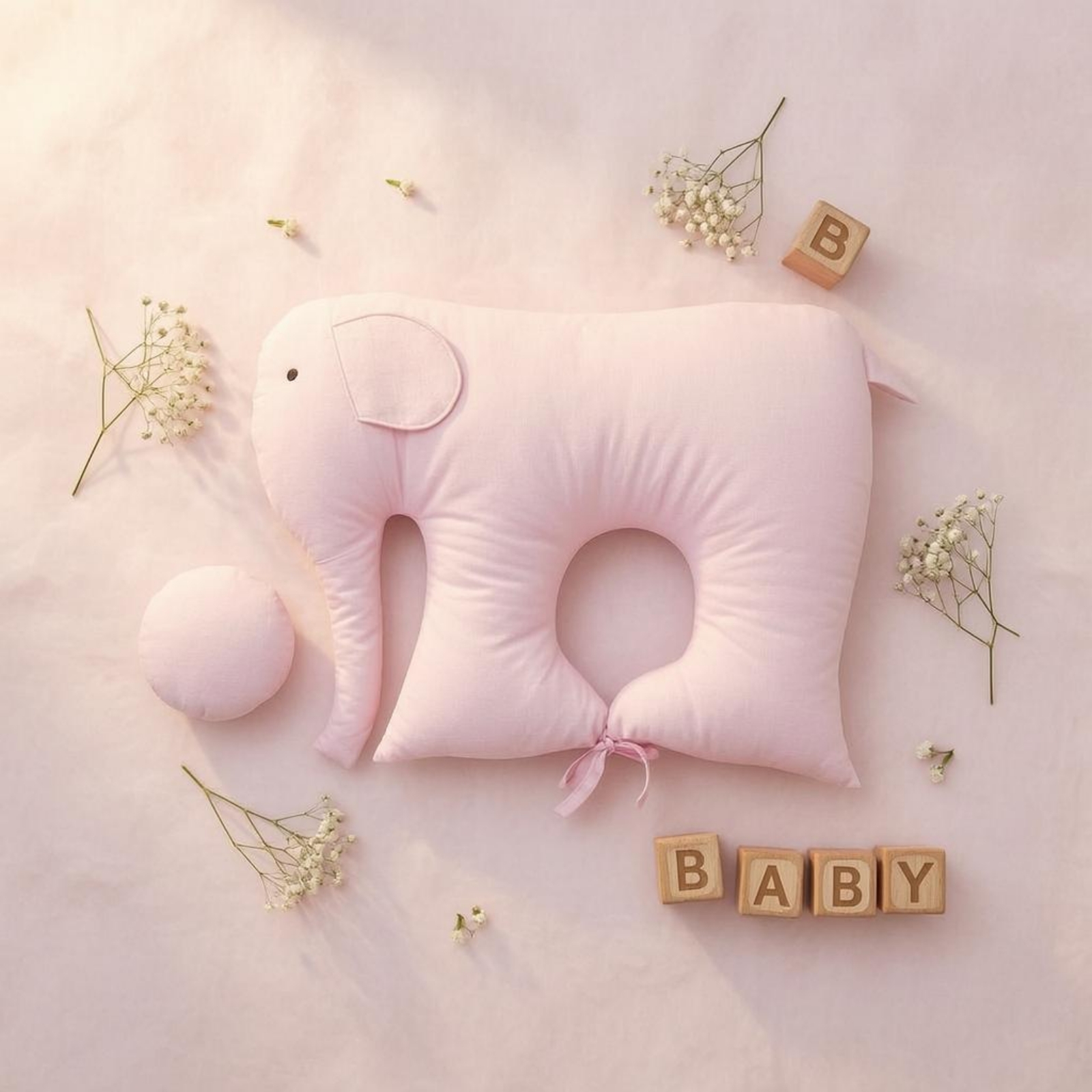 Elephant Baby Pillow Padded St - Baby Nursery Items recension och pris