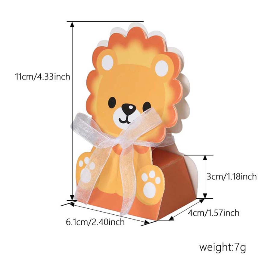 12PCS Safari Animal Favor Boxe - Baby Nursery Jungle Theme recension och pris
