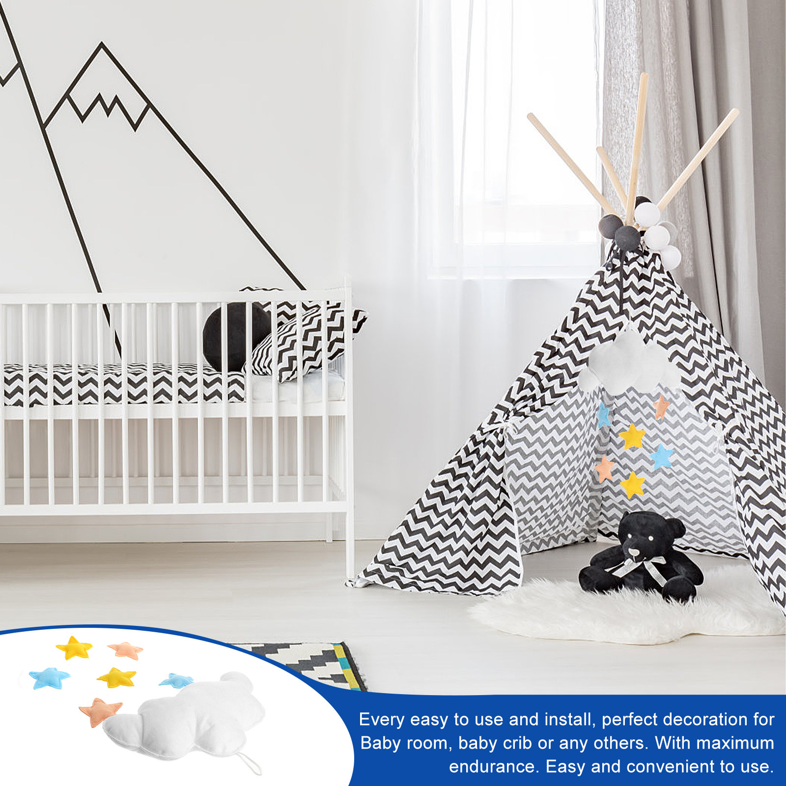 Cloud Hanging Decor with Lovel - Baby Nursery Colors recension och pris