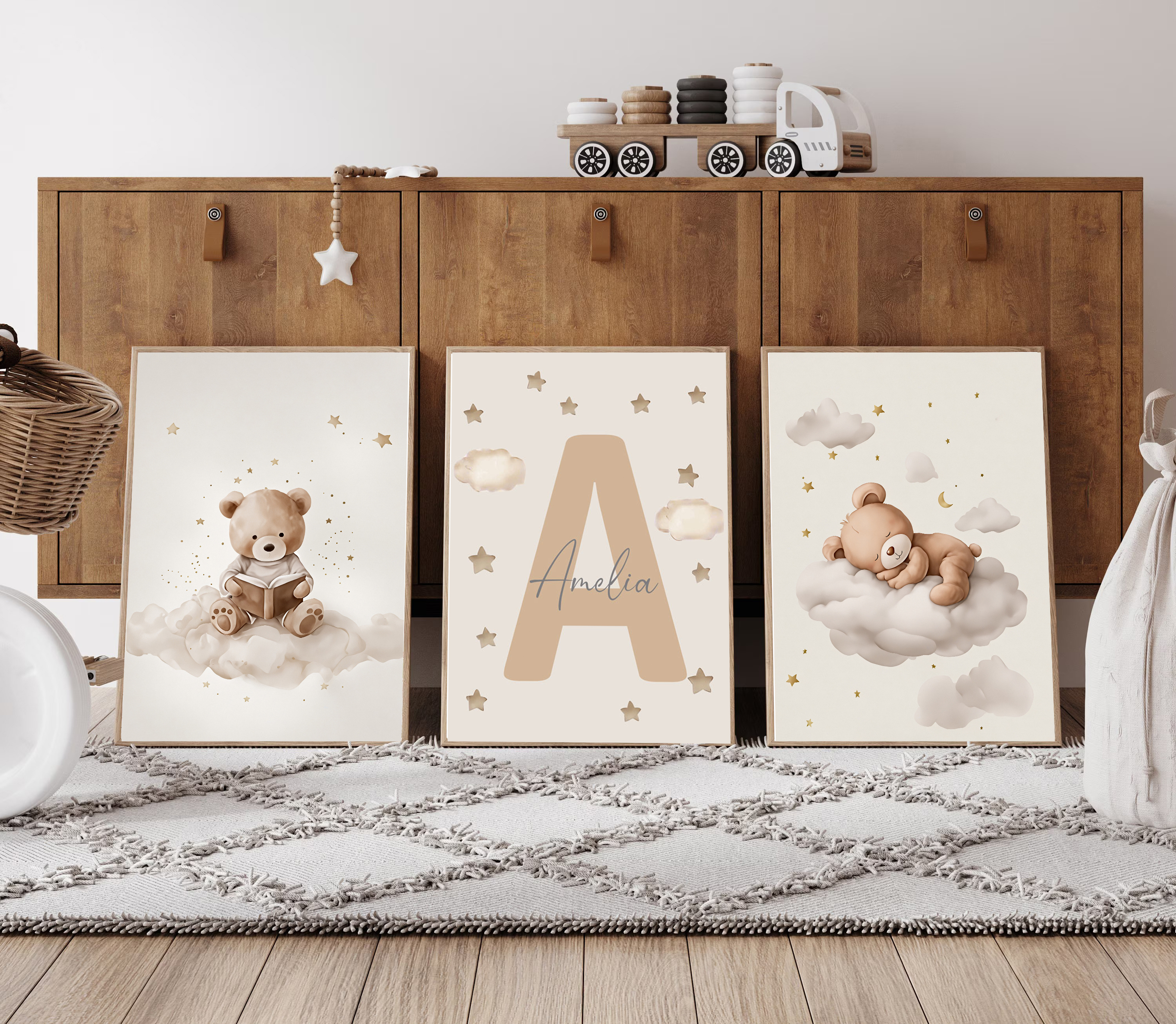 3pcs/set Bohemian Teddy Bear A - Baby Nursery Items recension och pris