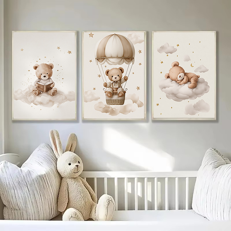 3pcs/set Bohemian Teddy Bear A - Baby Nursery Items recension och pris