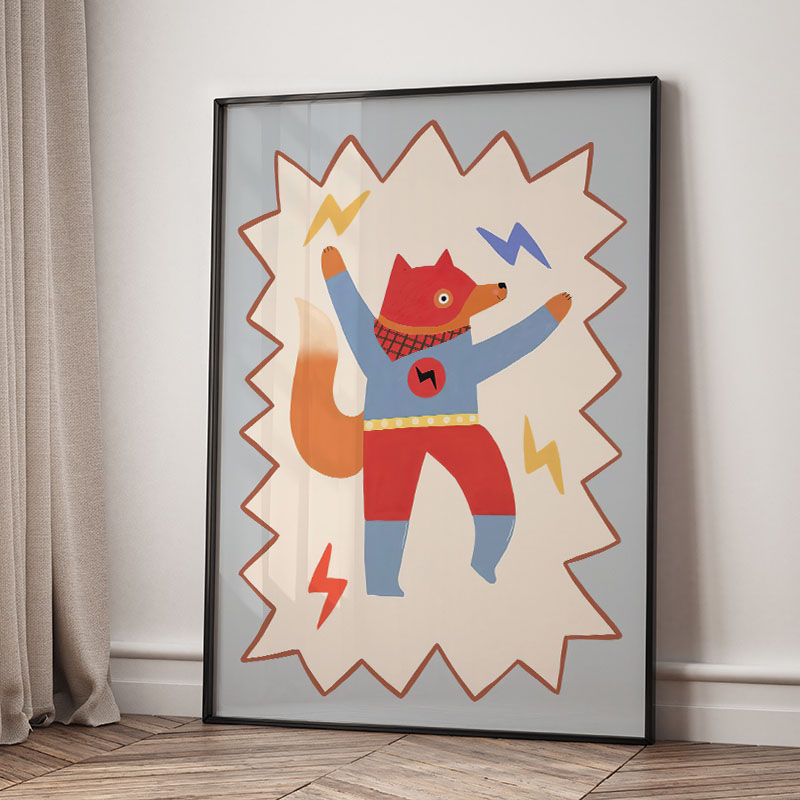 Funny Cartoon Super Cool Kid N - Baby Nursery Items recension och pris