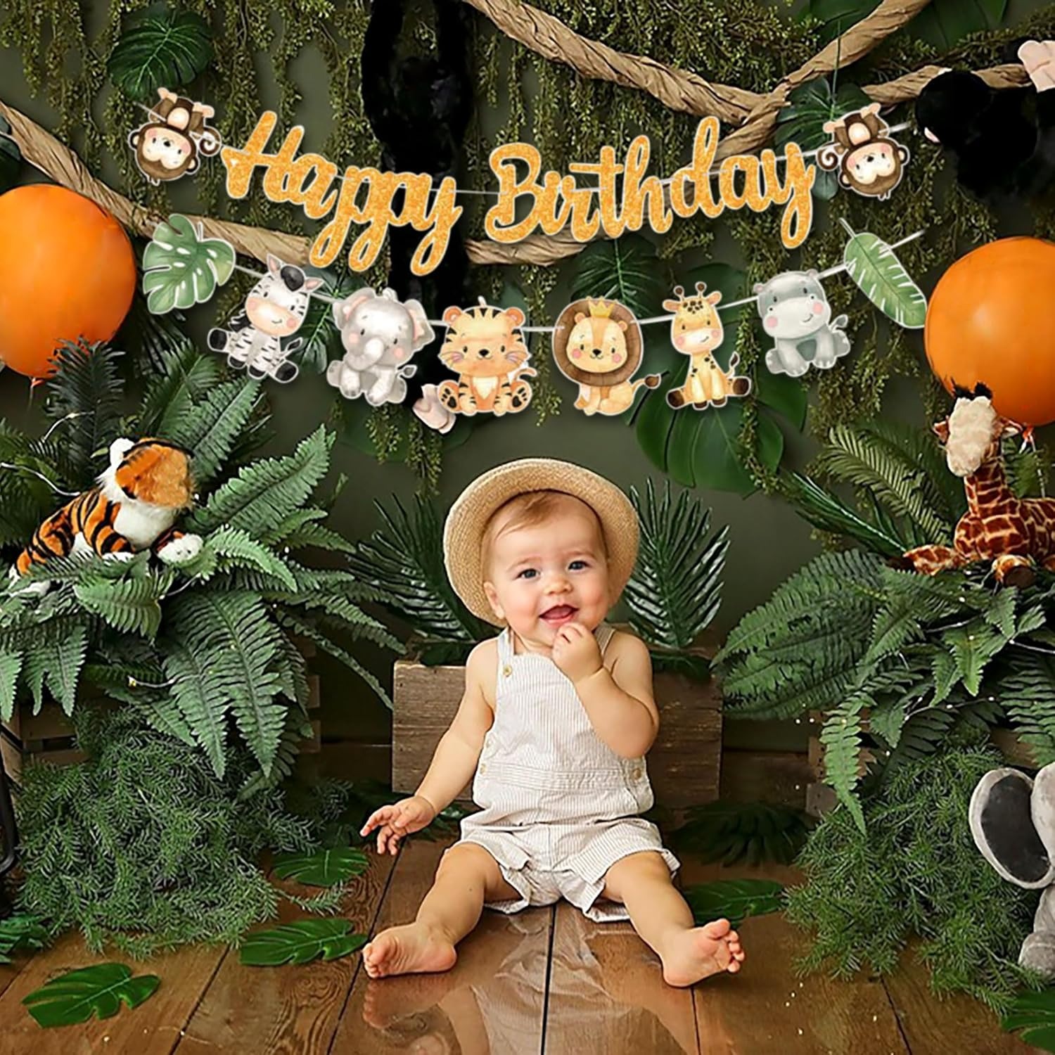Jungle Safari Happy Birthday B - Baby Nursery Jungle Theme recension och pris