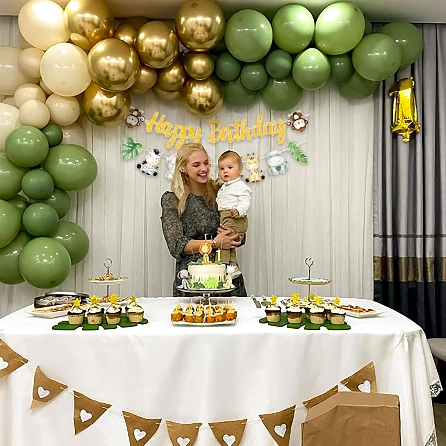 Jungle Safari Happy Birthday B - Baby Nursery Jungle Theme recension och pris
