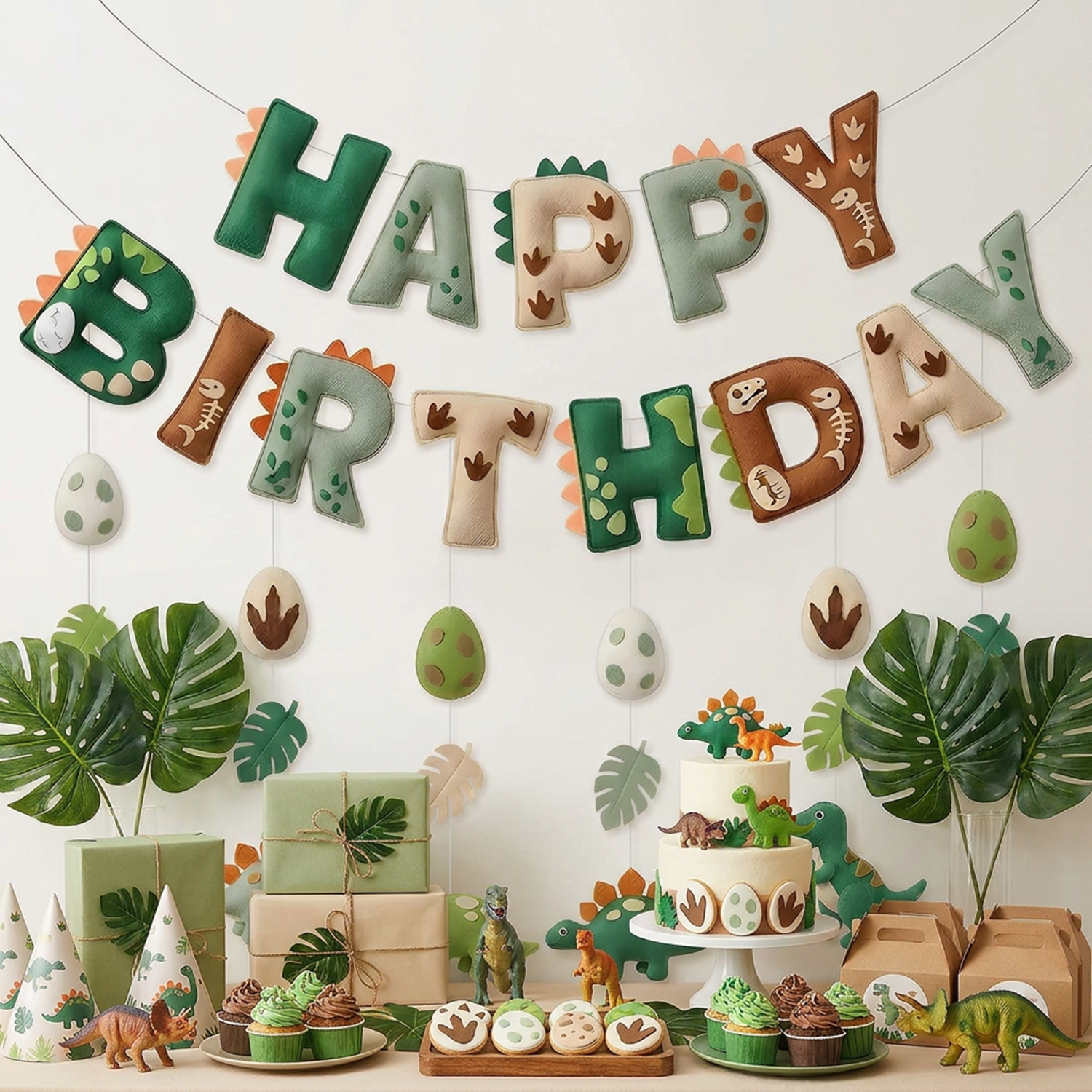 2D Felt Green Cute Dinosaur Th - Baby Nursery Hanging Decor recension och pris