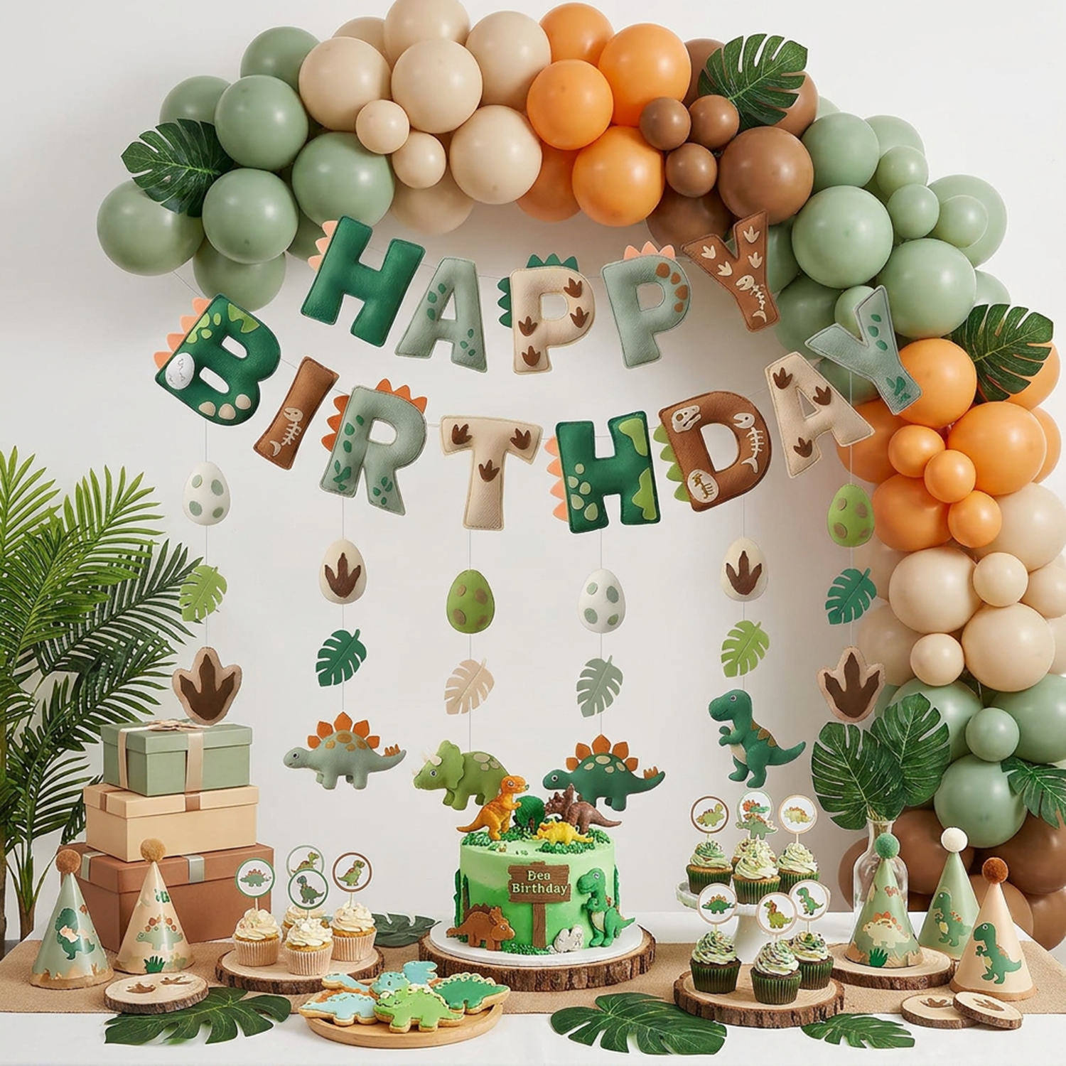 2D Felt Green Cute Dinosaur Th - Baby Nursery Hanging Decor recension och pris