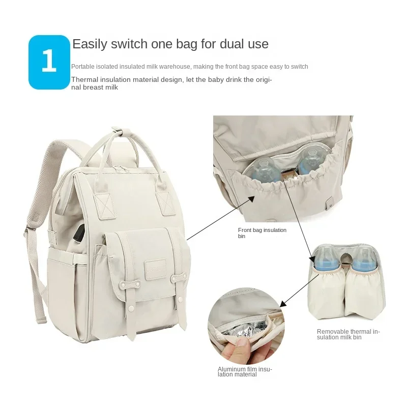 Baby Nappy Bag Mummy Bag Backp - Baby Bag Nursery recension och pris